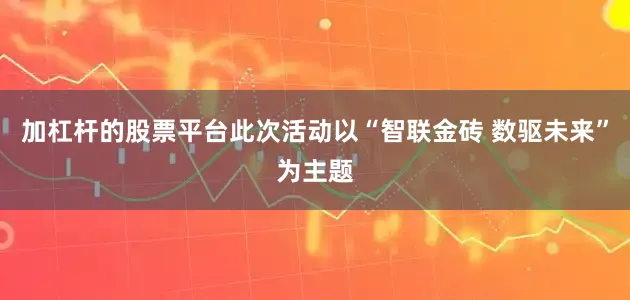 加杠杆的股票平台此次活动以“智联金砖 数驱未来”为主题